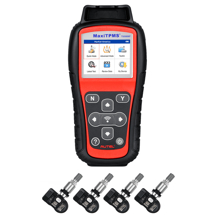 Autel MaxiTPMS TS508 WF Kit UK/EU | Upgraded Version of TS508 | Program MX-Sersors | Activate/Relearn Sensor | Read/Clear TPMS DTCs